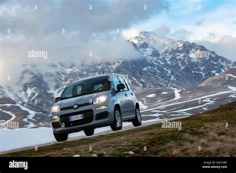 New Fiat Panda 2021 In Gran Sasso Ditalia National Park Laquila