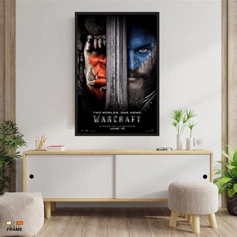 Quadro P Ster Filme Warcraft O Primeiro Encontro De Dois M