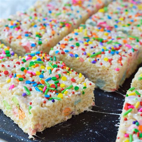 Magical Rainbow Rice Crispy Treats Wonkywonderful