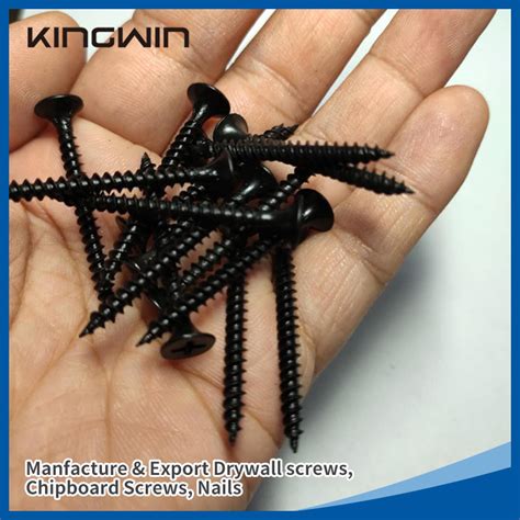 6 3 5mm Black Phosphated Phillip Bugle Head Fine Thread Coarse Thread