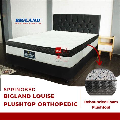 Jual Springbed Bigland Louise Plushtop Orthopedic Set Uk 180cm Garansi