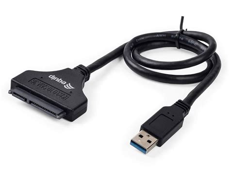 Equip 133471 USB 3.0 to SATA Black Adapter Cable - Wootware