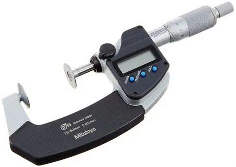 Mitutoyo Digital Disk Micrometer 25 50 Mm Model Name Number 323 251