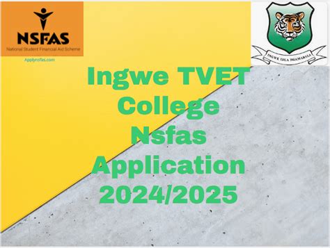 Ingwe TVET College Nsfas Application 2024 2025