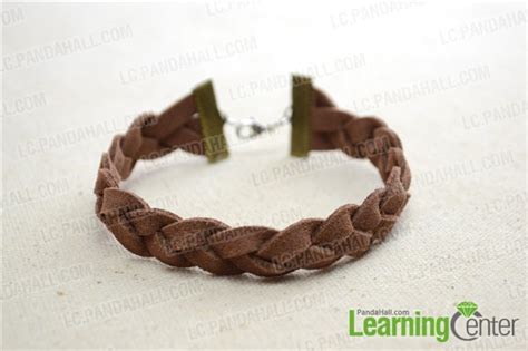 How Do You Make Suede Cord Braided Bracelet With Strands Pandahall