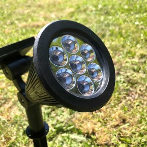 Spot Solaire Led Bleu Puissant Piquer Pour Ext Rieur Et Jardin