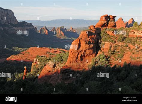 Sunrise light red rock canyons sedona hi-res stock photography and ...