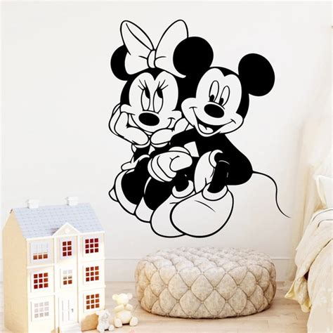 Adesivo De Parede Mickey E Minnie Mod Leroy Merlin