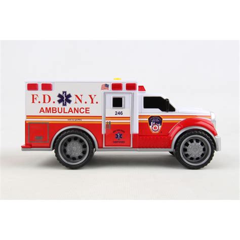 Fdny Ambulance Wlights And Sound Daron Playwell Canada Toy Distributor