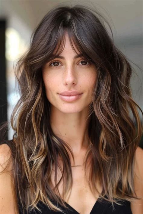 29 Long Layered Hair With Curtain Bangs Styles That Turn Heads Long Layered Hair Long Hair