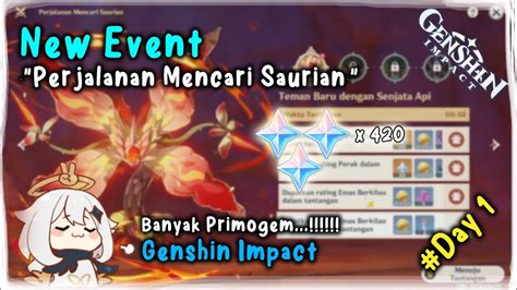 Day New Event Perjalanan Mencari Saurian Genshin Impact Youtube