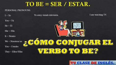 ¿cómo Conjugar El Verbo To Be FÁcil Y PrÁctico Con Cada Uno De Los