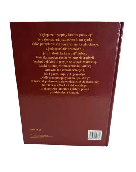 NAJLEPSZE PRZEPISY KUCHNI POLSKIEJ MAREK ŁEBKOWSKI TANIO Kuchnia