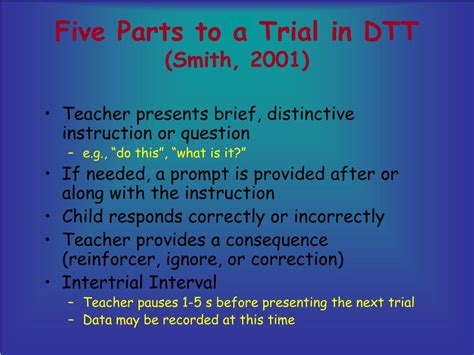 Ppt Discrete Trial Teaching And Naturalistic Teaching Approaches