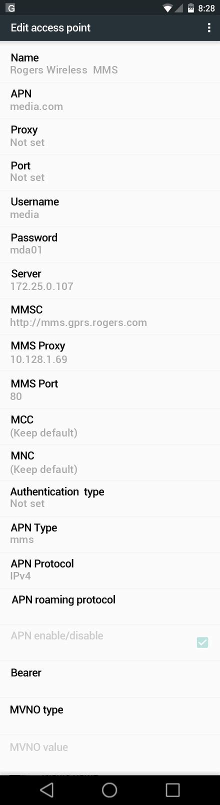 Rogers Wireless Zte Blade A Mms Apn Settings For Canada Apn Settings