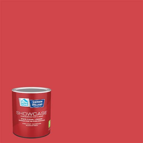 Hgtv Home By Sherwin Williams Showcase Eggshell Red Bliss 1010 1 Acrylic Interior Paint Primer