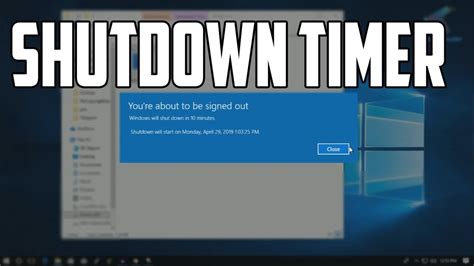 How To Shut Down Your Windows Pc Laptops Using Shutdown Timer Youtube