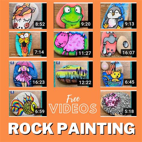 FREE VIDEO Rock Painting Tutorials | Kriaytive - Creating with Friends