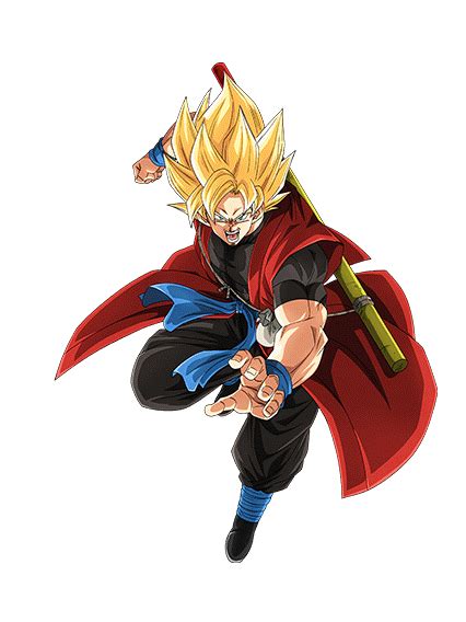 Super Saiyan Xeno Goku Dokkan Battle Render By Princeofdbzgames On