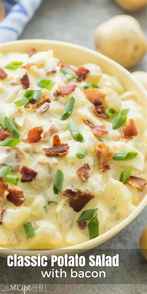 Classic Potato Salad With Bacon Recipe Video