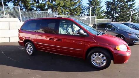 2005 Chrysler Town And Country Red 5r308963 Seattle Renton