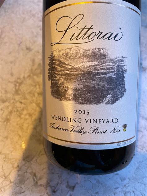 2015 Littorai Pinot Noir Wendling Vineyard USA California North