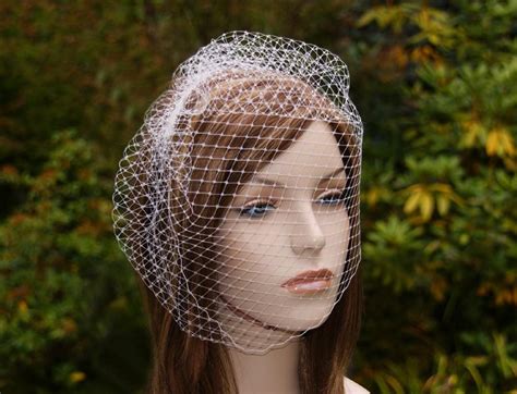 Birdcage Veil Full Face Bird Cage Veil Bridal Veil Blusher Veil 12