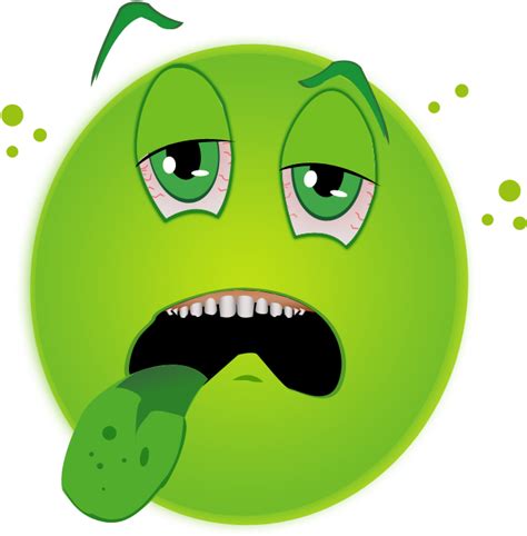 Download Green Face Sick Emoji Clipart (#63463) - PinClipart