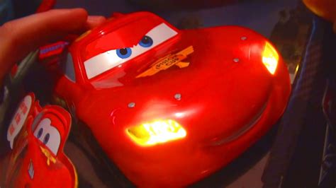 Disney Pixar Cars 2 Lightning Mcqueen Lights And Sounds Toy Sneak Preview Still Inside Box