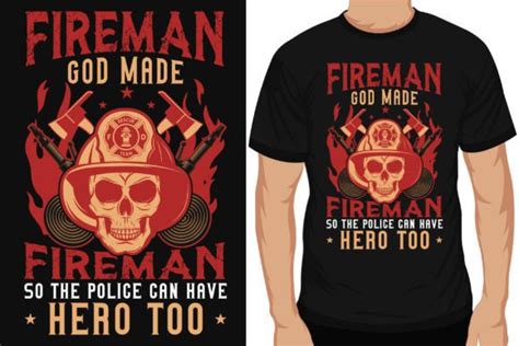 Firefighter Graphics Tshirt Design Graphic By Creative Tshirt Designer