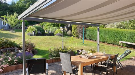 Metallbau Eydt Terrassenüberdachung Mit Sonnenschutz