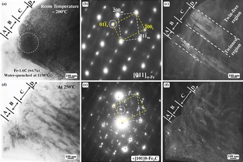 TEM Observation Of The Twinned Structure In Martensite Plates After In