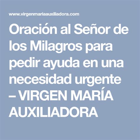 Oración al Señor de los Milagros para pedir ayuda en una necesidad