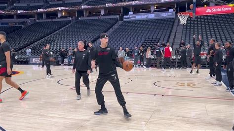 Tyler Herro Done Some Contact Drills In Todays Morning Shoot Around