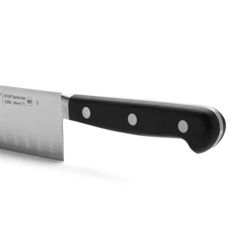 Cuchillo Santoku Acero Inoxidable Forjado Nitrum Mm Mango Negro