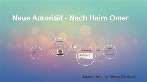 Neue Autorit T Nach Haim Omer By Emily Schr Der On Prezi