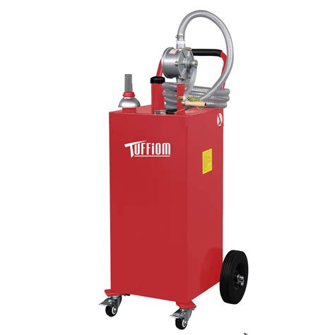 Tuffiom Gallon Portable Gas Caddy With Wheels Fuel Transfer