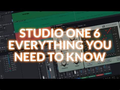 Studio One Everything You Need To Know Youtube