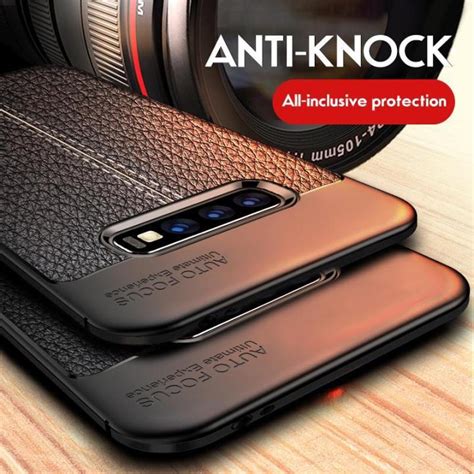 Untuk Xiaomi Poco F Pro Casing Silikon Pola Litchi Kulit Pu Tahan