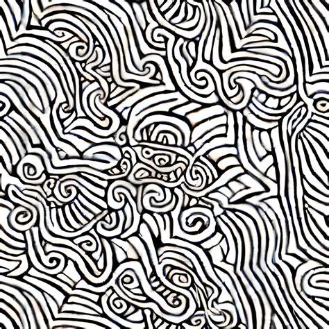 Black and White Black Woman Zentangle Design · Creative Fabrica