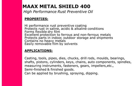 Long Term And Heavy Duty Dry Type And Rust Preventive Coating Oil