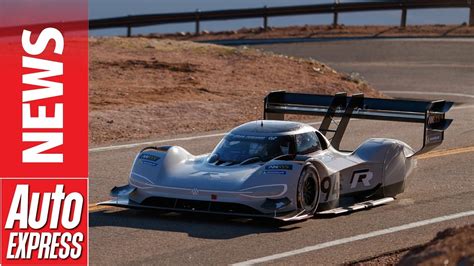 Vw Id R Electric Race Car Tames Pikes Peak With New Course Record Youtube