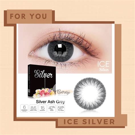 Jual Softlens Ice Silver Softlen Normal Minus Soflen Silver 01 Grey 02