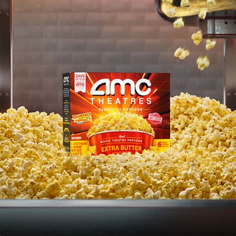 Amc Theatres Microwave Popcorn 6ct Extra Butter