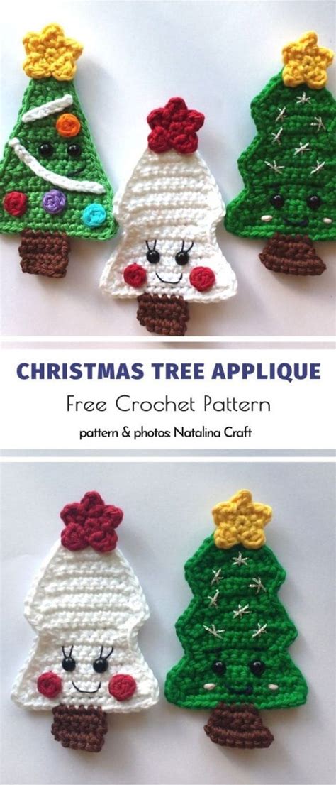 Sweet Christmas Appliques Ideas And Free Crochet Patterns Christmas