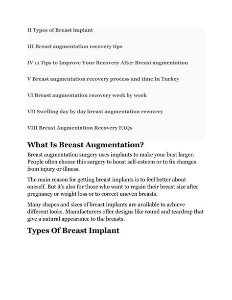 Ppt Navigating Your Journey A Guide To Breast Augmentation Recovery