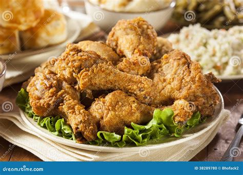 Homemade Southern Fried Chicken Stock Photo Image Of Meal Chicken