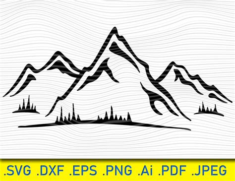 Mountain Svg File For Cricut For Silhouette Cut Files Etsy