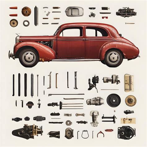 detailed classic car body parts pictures