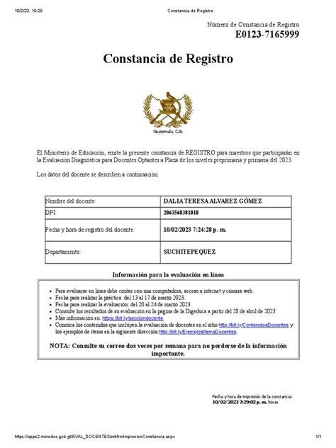 Constan Registro